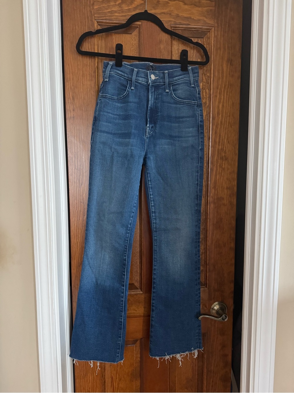 MOTHER Flare Jeans in Medium Blue Wash